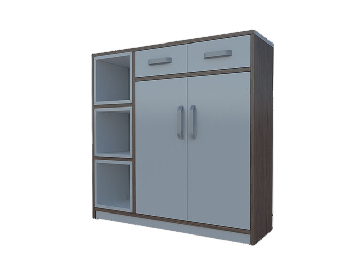 Tủ giày 2 cánh 2 thọa + kệ - Ecoplast
